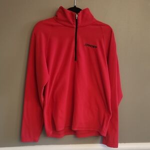 Spyder Vibrant Red Half-Zip Fleece